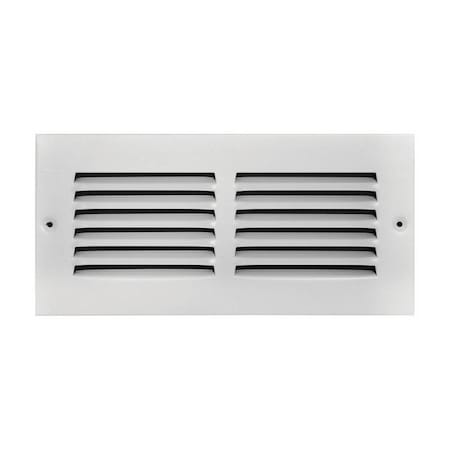 True Aire Tru Aire 4 in. H X 10 in. W 1-Way Powder Coat White Steel Return Air Grille C170 10X04